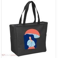 Rainy Sad Woman With Umbrella Mental Health Awareness Tote Bag thumb 2