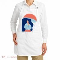 Rainy Sad Woman With Umbrella Mental Health Awareness Apron thumb 2