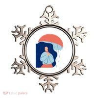 Rainy Sad Woman With Umbrella Mental Health Awareness Ornament thumb 0