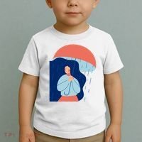 Rainy Sad Woman With Umbrella Mental Health Awareness Toddler T-Shirt thumb 2