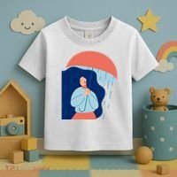 Rainy Sad Woman With Umbrella Mental Health Awareness Toddler T-Shirt thumb 3