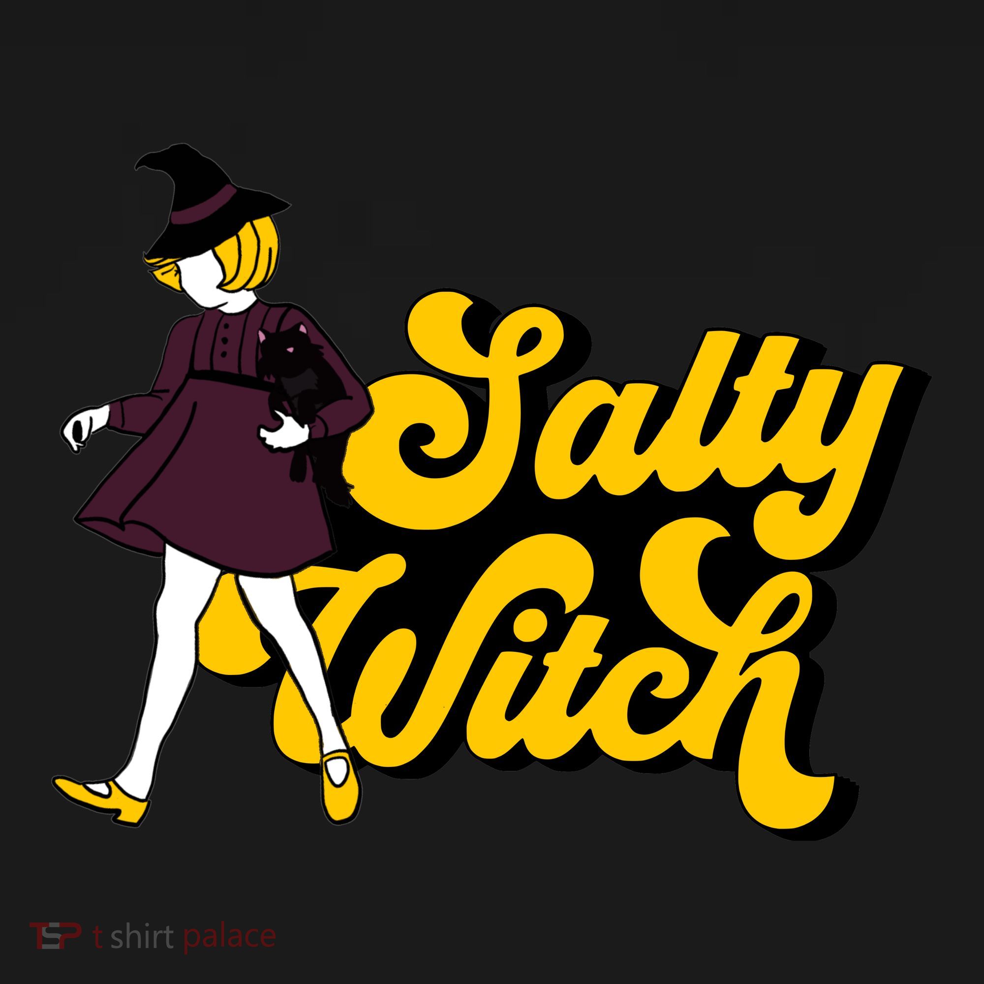 Retro Salty Witch Funny Halloween Girl Backpack