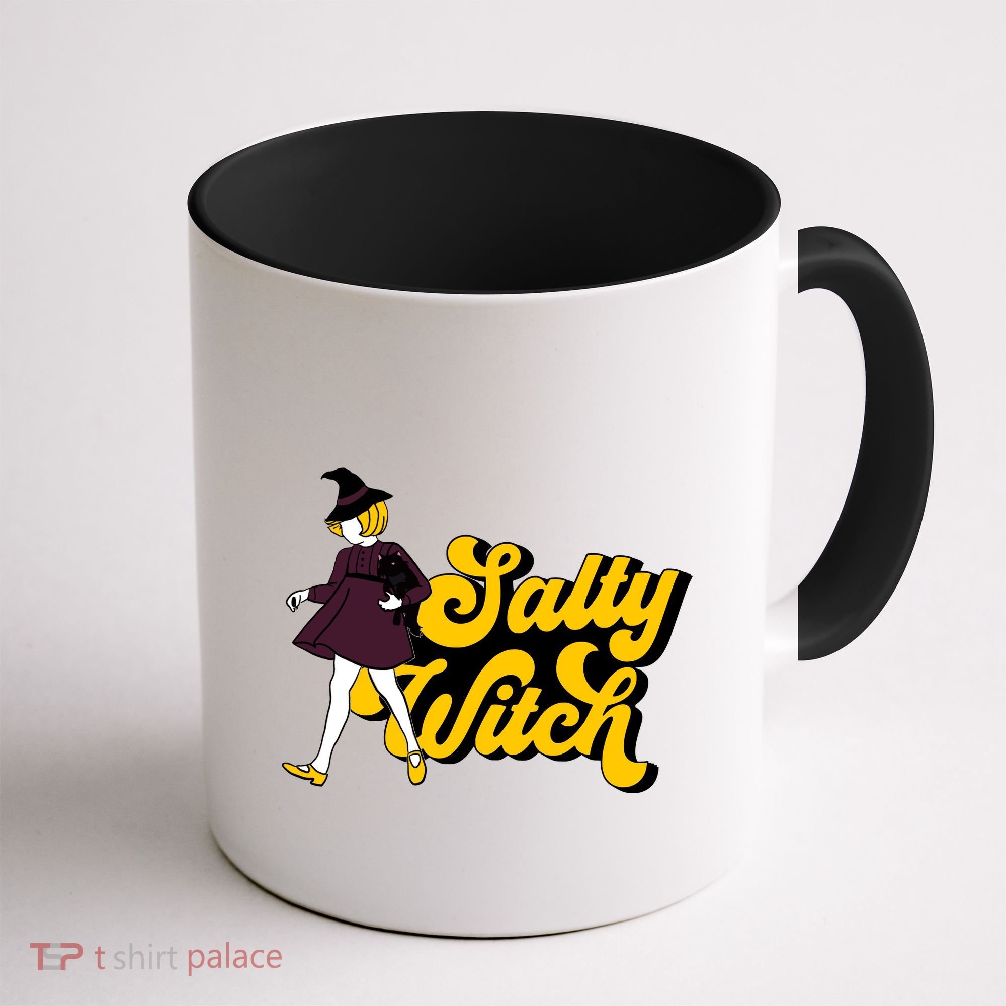 Retro Salty Witch Funny Halloween Girl Coffee Mug