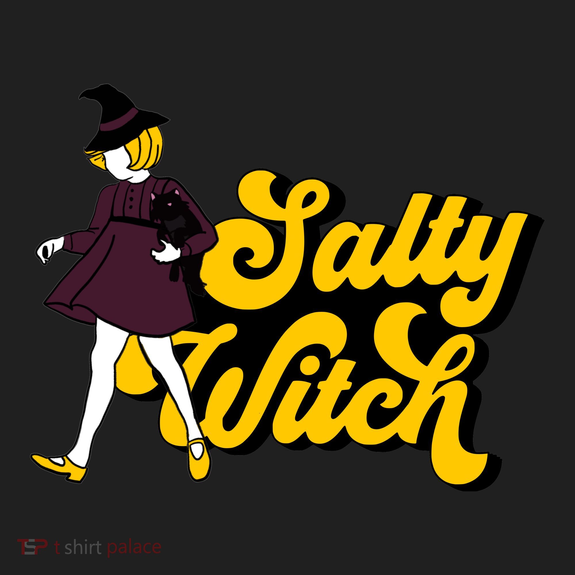 Retro Salty Witch Funny Halloween Girl Tumbler