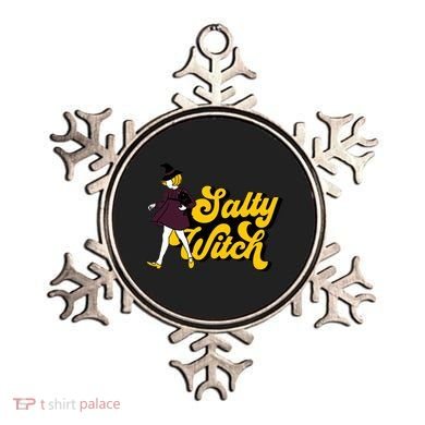 Retro Salty Witch Funny Halloween Girl Ornament
