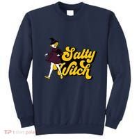 Retro Salty Witch Funny Halloween Girl Sweatshirt thumb 0