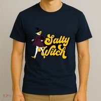 Retro Salty Witch Funny Halloween Girl T-Shirt thumb 3