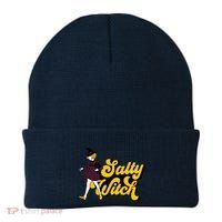 Retro Salty Witch Funny Halloween Girl Beanie thumb 0