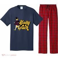 Retro Salty Witch Funny Halloween Girl Pajama Set thumb 0