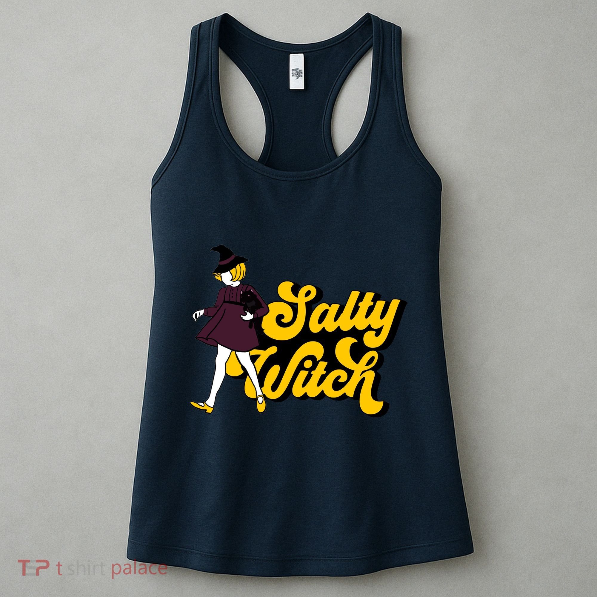 Retro Salty Witch Funny Halloween Girl Women's Tank Top
