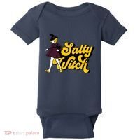 Retro Salty Witch Funny Halloween Girl Baby Bodysuit thumb 0
