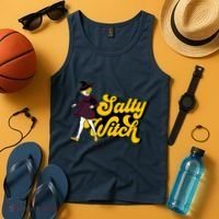 Retro Salty Witch Funny Halloween Girl Tank Top thumb 4