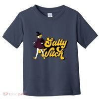 Retro Salty Witch Funny Halloween Girl Toddler T-Shirt thumb 0