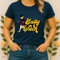Retro Salty Witch Funny Halloween Girl Women's T-Shirt thumb 2