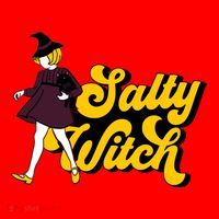 Retro Salty Witch Funny Halloween Girl Santa Hat thumb 1