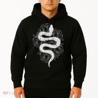 Reptile Snake Whisperer Rose Flower Snake Hoodie thumb 2