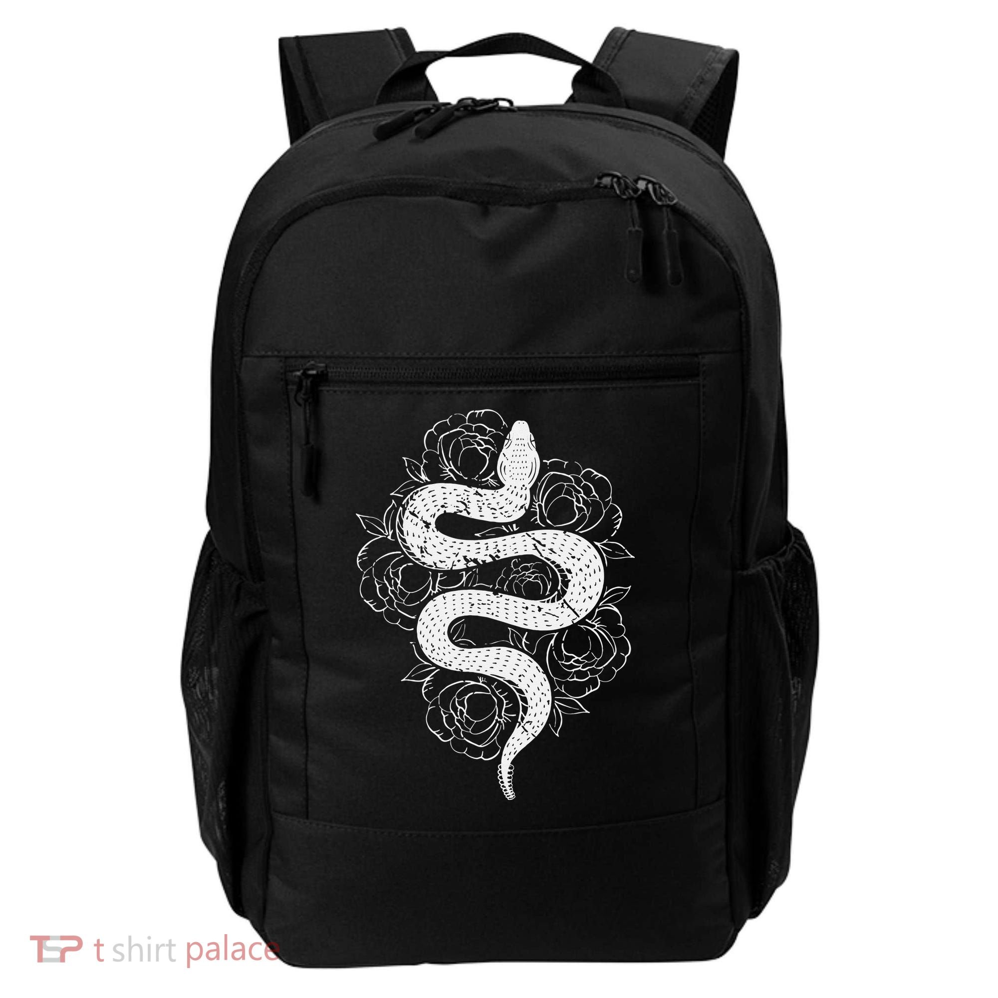 Reptile Snake Whisperer Rose Flower Snake Backpack