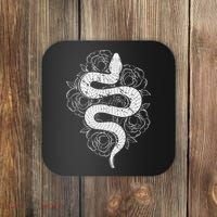 Reptile Snake Whisperer Rose Flower Snake Coaster thumb 0