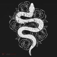 Reptile Snake Whisperer Rose Flower Snake Women's Hoodie thumb 2