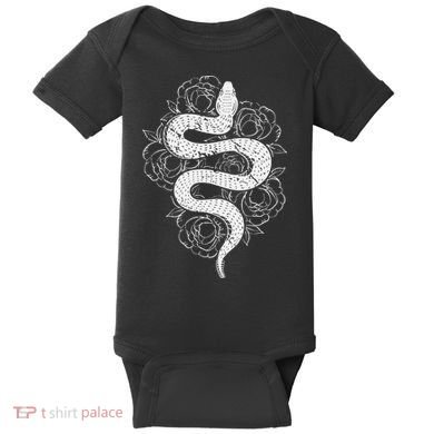 Reptile Snake Whisperer Rose Flower Snake Baby Bodysuit
