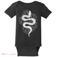 Reptile Snake Whisperer Rose Flower Snake Baby Bodysuit thumb 0