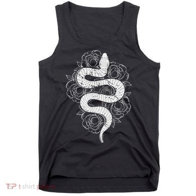 Reptile Snake Whisperer Rose Flower Snake Tank Top