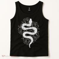 Reptile Snake Whisperer Rose Flower Snake Tank Top thumb 2