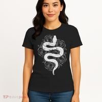 Reptile Snake Whisperer Rose Flower Snake Women's T-Shirt thumb 4