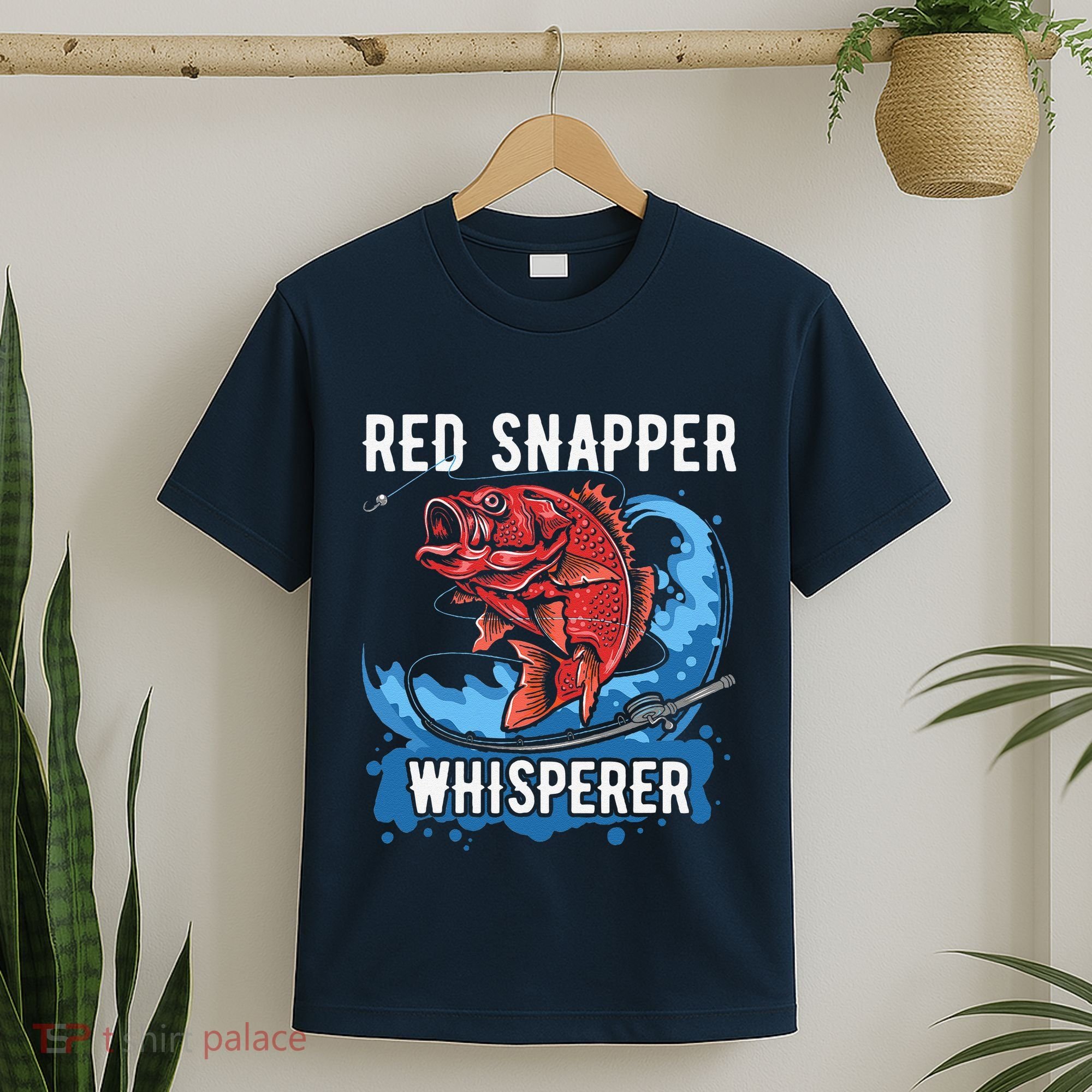 Red Snapper Whisperer Deep Sea Fishing Bass T-Shirt