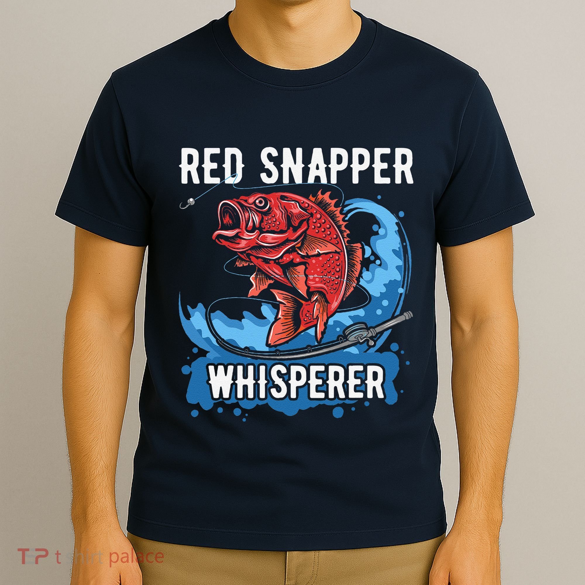 Red Snapper Whisperer Deep Sea Fishing Bass T-Shirt