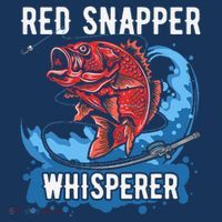 Red Snapper Whisperer Deep Sea Fishing Bass T-Shirt thumb 7