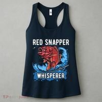 Red Snapper Whisperer Deep Sea Fishing Bass Women's Tank Top thumb 3