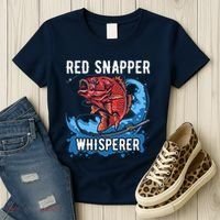 Red Snapper Whisperer Deep Sea Fishing Bass Women's T-Shirt thumb 3
