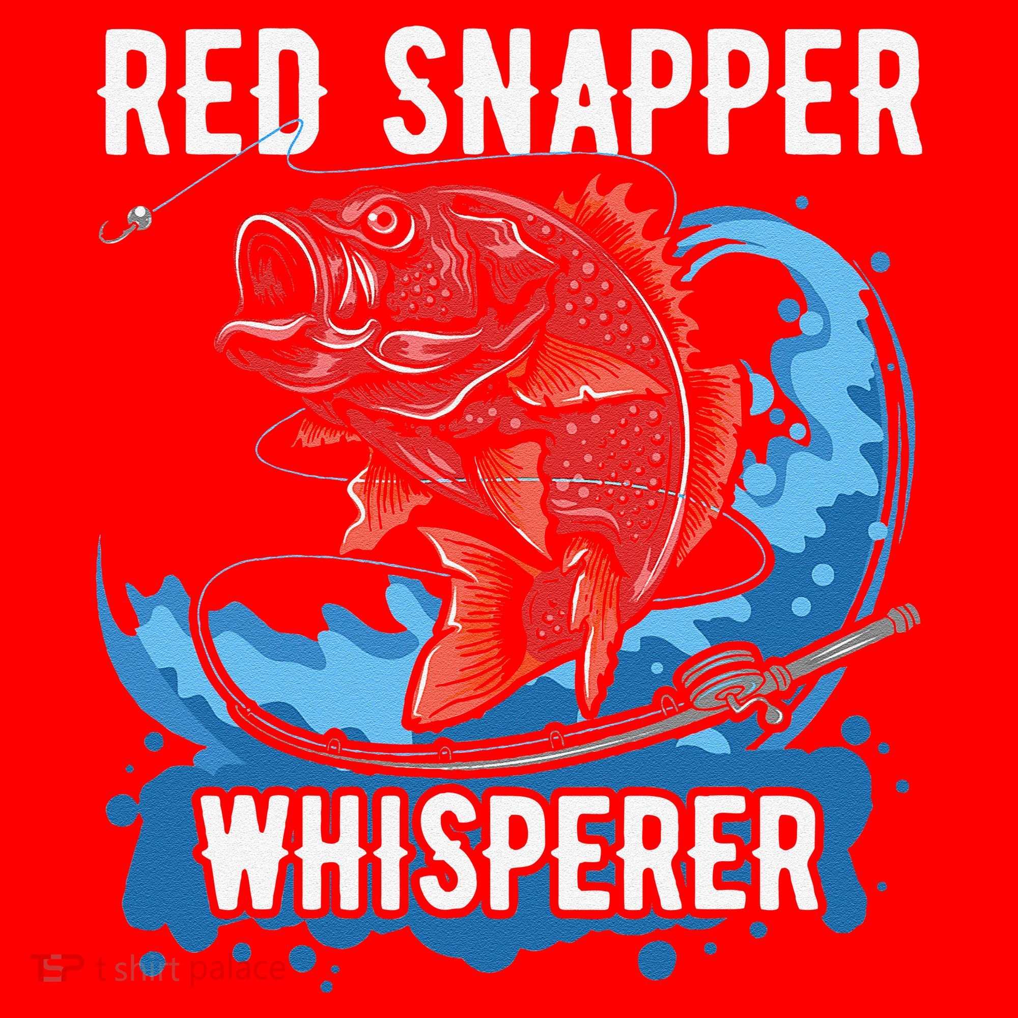 Red Snapper Whisperer Deep Sea Fishing Bass Santa Hat