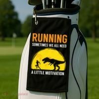 Running Sometimes We All Need A Little Motivation T Golf Towel thumb 2