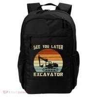 Retro See You Later Excavator Backpack thumb 0
