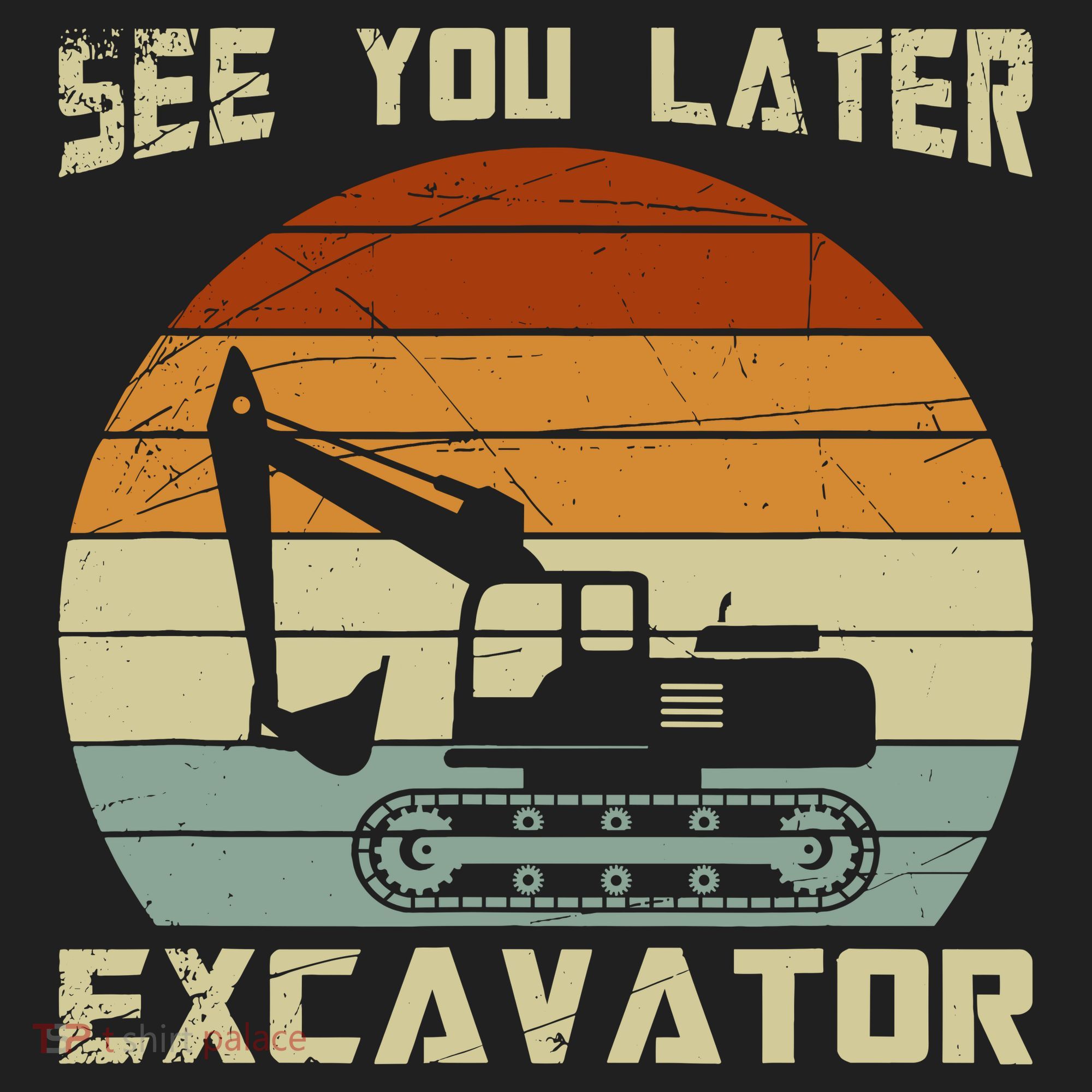 Retro See You Later Excavator Tumbler