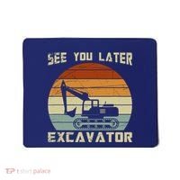 Retro See You Later Excavator Mousepad thumb 0