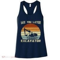 Retro See You Later Excavator Women's Tank Top thumb 0