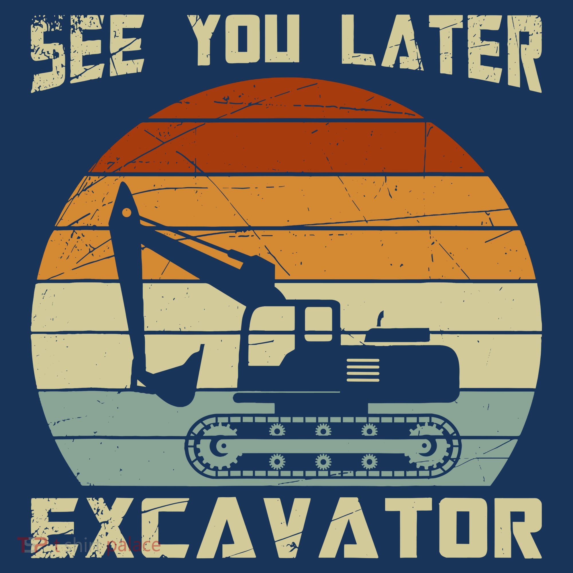 Retro See You Later Excavator Visor