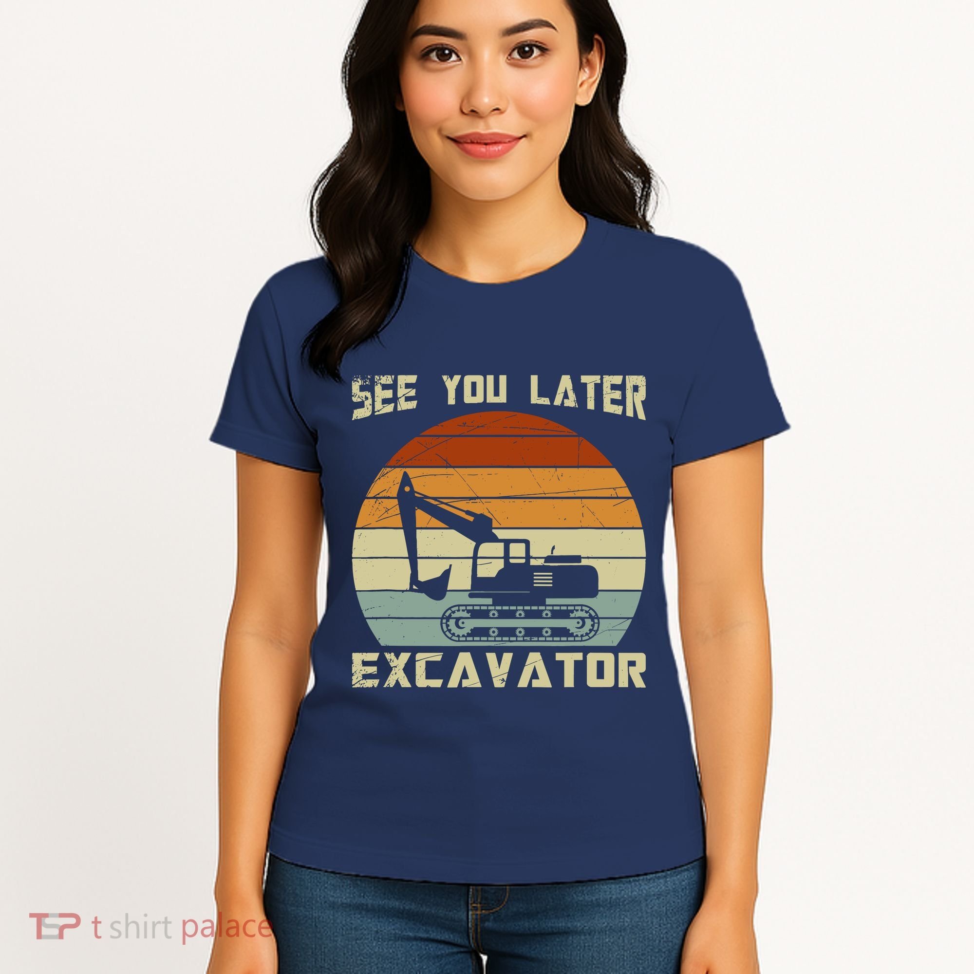 Retro See You Later Excavator Women's T-Shirt