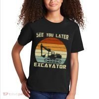 Retro See You Later Excavator Kids T-Shirt thumb 2