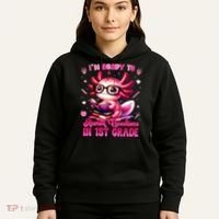 Ready To 1st Grade Axolotl Question First Day Of School Hoodie thumb 5