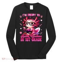 Ready To 1st Grade Axolotl Question First Day Of School Long Sleeve Shirt thumb 0