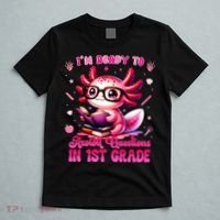 Ready To 1st Grade Axolotl Question First Day Of School T-Shirt thumb 5