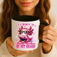 Ready To 1st Grade Axolotl Question First Day Of School Coffee Mug thumb 3