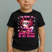 Ready To 1st Grade Axolotl Question First Day Of School Toddler T-Shirt thumb 2