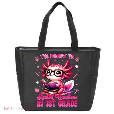 Ready To 1st Grade Axolotl Question First Day Of School Tote Bag