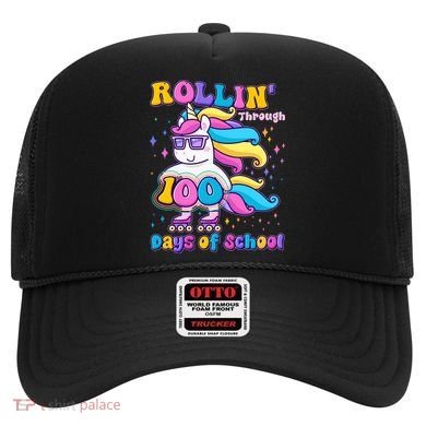 Rollin Through 100 Days Of School Roller Skating Unicorn Hat