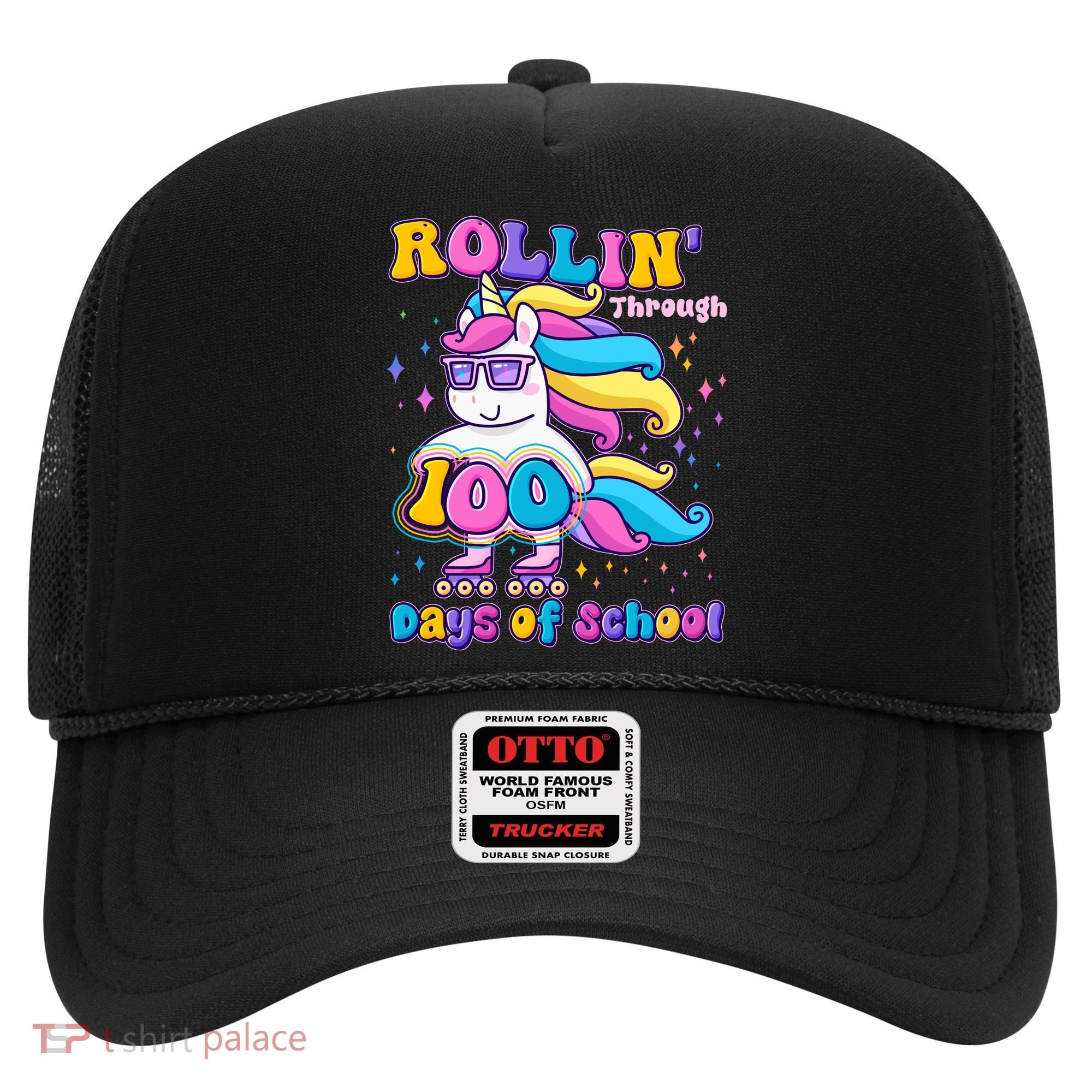 Rollin Through 100 Days Of School Roller Skating Unicorn Hat